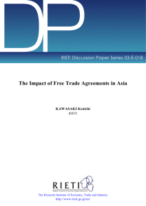 The Impact of Free Trade Agreements in Asia