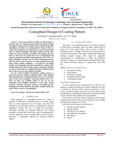 Conceptual Design of Casting Pattern