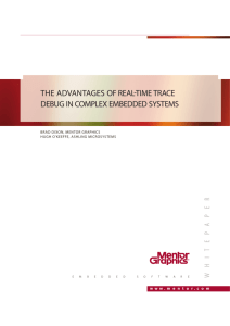 the advantages of real time trace debug in complex