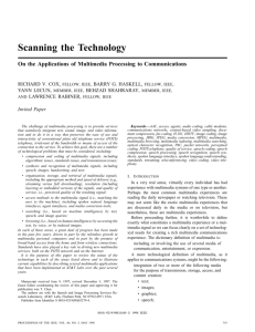 On The Applications Of Multimedia Processing To