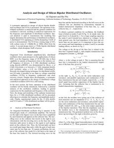 Analysis and Design of Silicon Bipolar Distributed