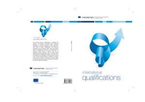 International qualifications - Cedefop