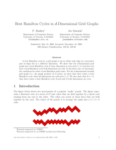 Bent Hamilton Cycles in d-Dimensional Grid Graphs