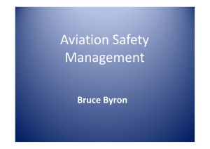 Aviation Safety Aviation Safety Management