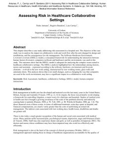 Assessing Risk in Healthcare Collaborative Settings