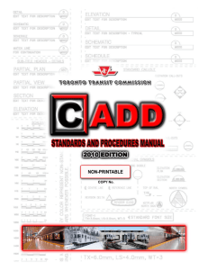 CADD Standards And Procedures Manual