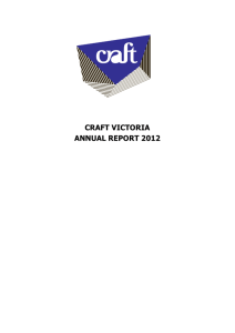 CRAFT VICTORIA ANNUAL REPORT 2012