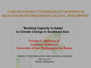 climate change vulnerability mapping in selected