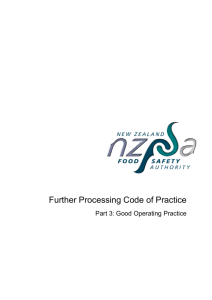 Further Processing Code of Practice