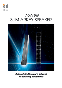 TZ-S60W Slim ArrAy SpeAker