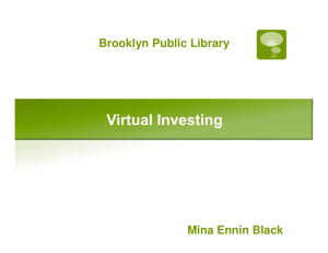 What Is Investing? - Brooklyn Public Library