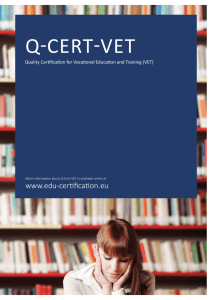 Q-Cert-VET Brochure