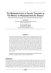 the representation of islamic teaching in the novels by