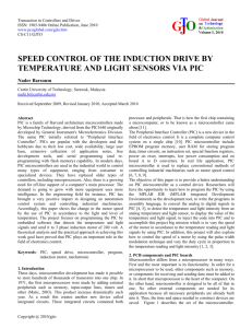 Speed Control of the Induction Drive by Temperature and Light