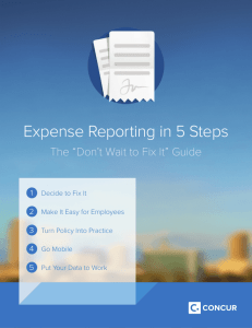 Expense Reporting in 5 Steps