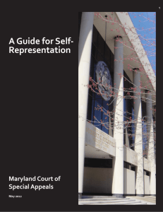 A Guide for Self-Representation