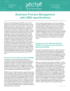 Business Process Management with OMG specifications