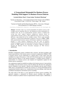 A Transactional Metamodel For Business Process Modeling With