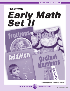 Early Math Set II (First Step Nonfiction)