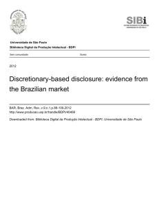 Discretionary-based disclosure - BDPI USP