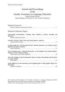 Journal and Proceedings of the Gender Awareness in Language