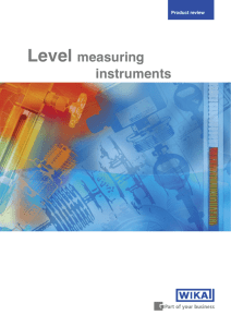 Level measuring instruments