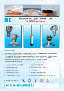 pressure and level transmitters