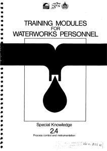 training modules waterworks personnel