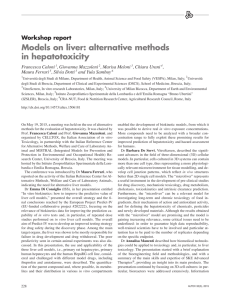 Models on liver: alternative methods in hepatotoxicity