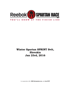 Winter Spartan SPRINT Svit, Slovakia Jan 23rd, 2016