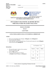 pentaksiran diagnostik akademik sbp 2014 percubaan sijil pelajaran