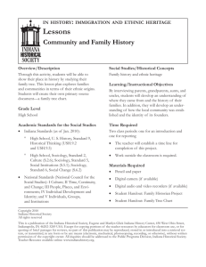 Community and Family History