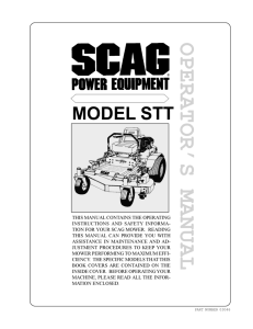 Manual - Scag Power Equipment