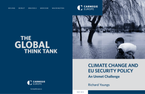 Climate Change and EU Security Policy