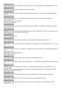 Statement No. 163 Accounting for Financial Guarantee Insurance