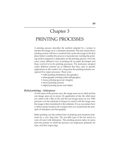 Chapter 3 PRINTING PROCESSES