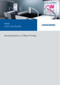 Standardization in Offset Printing Color and Quality