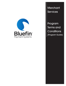 Bluefin Program Guide - Bluefin Payment Systems