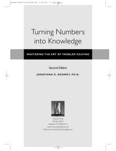 Turning Numbers into Knowledge