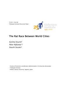 The Rat Race Between World Cities