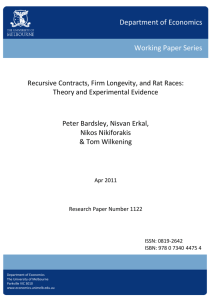 Recursive Contracts, Firm Longevity, and Rat Races