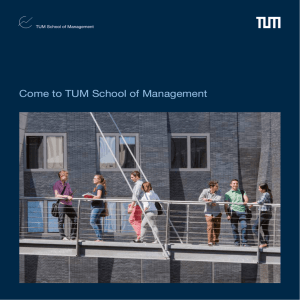 Come to TUM School of Management