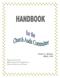 Handbook for the Church Audit Committee