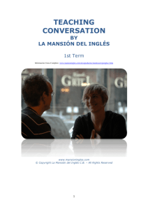 teaching conversation - La mansión de inglés