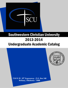 2013-2014 SCU Undergraduate Catalog