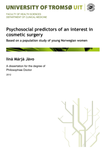 Psychosocial predictors of an interest in cosmetic surgery