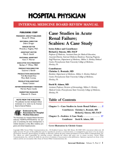 Case Studies in Acute Renal Failure