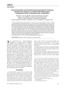 Case Report Acute Presentation and Persistent Glomerulonephritis