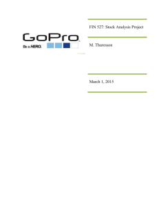 FINAL. GoPro Inc. Stock Performance Report