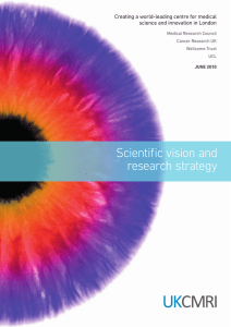 Scientific Vision and Research Strategy
